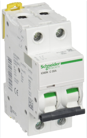 Miniature Circuit Breaker iC60N 2P 20A C-Curve